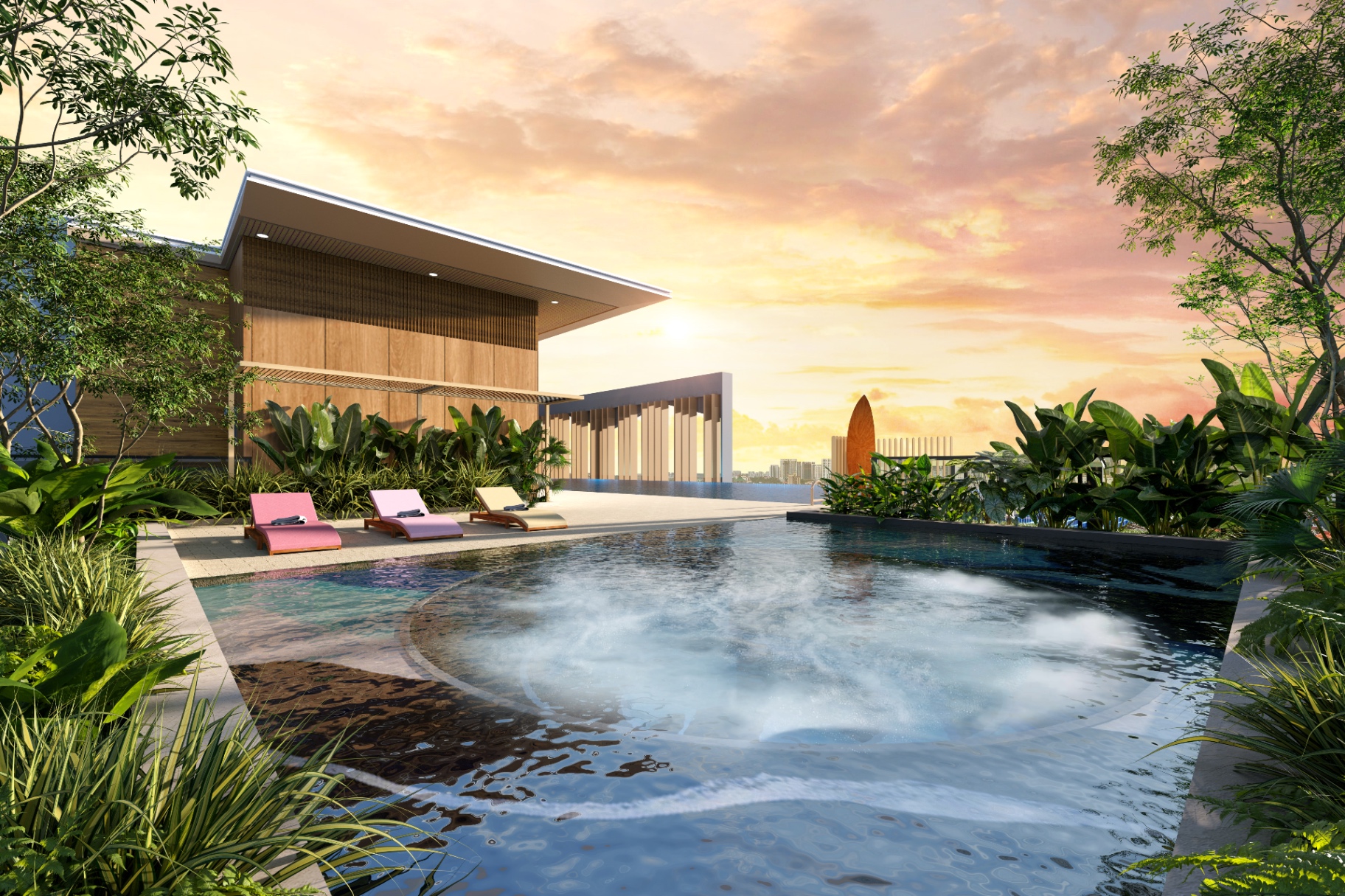 Jacuzzi lounge amenity