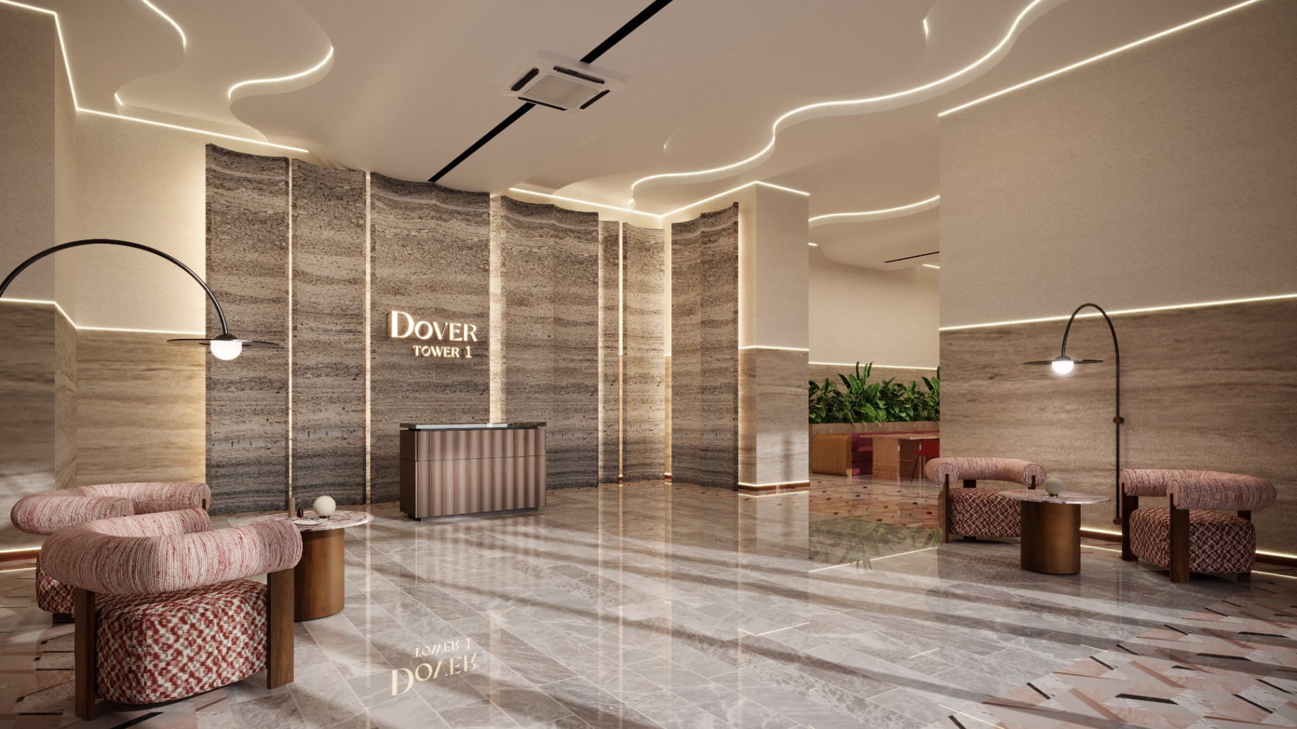 Tower D lobby lounge